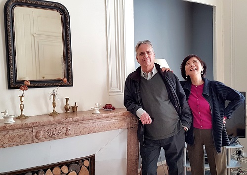 Jim and Sachiko at My Home in Dijon